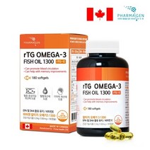 파마젠 rTG 알티지 오메가3 dha epa 180캡슐, 180캡슐 x 6개