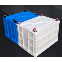 포장이사박스 이삿짐 플라스틱 중형 대형 pp박스 60L 80L 100L 120L 140L, 상자+레드 나일론 휠, 140 K  길이 735  폭 530  높이 410