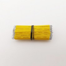 100Pcs 24AWG 주석 도금 브레드 보드 PCB 솔더 케이블 8cm 플라이 점퍼 와이어 틴 도체 커넥터, 06 Yellow