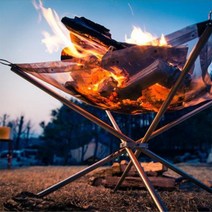 펠렛난로 주물난로 캠핑화목난로 야외용 난로 휴대용 야외 접이식 화재 랙 테이블 그릴 숯 스토브 스테인레스 스틸 라이트 그리드 난방 나무 스토브 캠핑 화덕, 없음