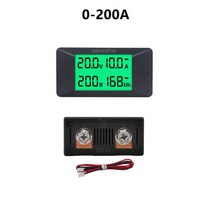 DC 0-300V 100A 전압계 전류계 전력계 디지털 LCD 암페어 에너지 다기능 배터리 테스터, 03 0-200A