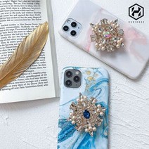 [NATURE] 후니케이스 보석톡 고딕 쥬얼리 그립톡 스마트링 #NT, 네이처 1, 네이처 다이애나_핑크