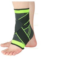 1piece 3d 가압 발목 지원 농구 배구 스포츠 체육관 배드민턴 발목 발등인대파열, 초록