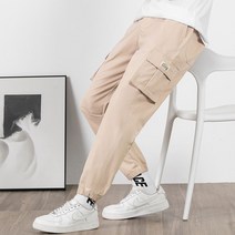 남자 카고 조거 팬츠 편한 작업복 고무줄 조커 바지 회색 아노락 남성 코디 남자 조거 쿨 헬스