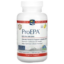 Nordic Naturals ProEPA 레몬맛 1 000mg 소프트젤 옵션확인필수, 180 개