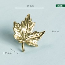 라탄 5단 엔틱서랍장 슬림 철제 레트로 장식/잠자리/난초 황동 손잡이 옷장 서랍 골드 캐비닛 가구 찬장 손잡이에 대한 구리 핸들을 당깁니다 105820, 메이플 리프 R