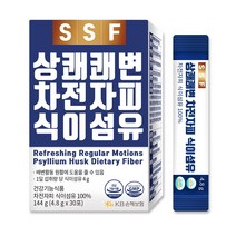 순수식품 상쾌한 쾌변 차전자피 식이섬유 100% 1박스(30포) 분말 가루 장운동 건강기능식품, 144g, 1개