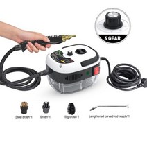 스팀청소기 200W 고압 고온 스팀 청소기 휴대용 에어컨 주방 후드 자동차 청소기 살균기, 110V, White, AU