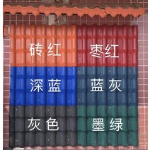 플라스틱 용마루 지붕공사 지붕수리 강풍 피해 복구 합성 수지 타일 지붕 플라스틱 통합 타일 공장 직접 판매 두꺼운 골동품 빌라 단열 캐노피 유약 타일, 짙은 회색