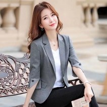 쩐쿠 큐리자켓 여성 가을 숏 자켓 정장자켓 S940