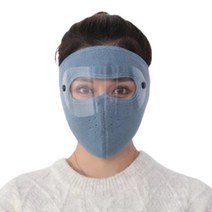 마스크 방한 안면 이어버프 보온 자외선차단 골프 햇빛 가리개 얼굴 자전거 겨울방풍 방진 풀 페이스 마스, 05 파란, 한개옵션1