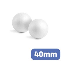 스티로폼공 스치로폼공 40mm 9개 장식만들기 DIY공예 노리프렌즈 반제품