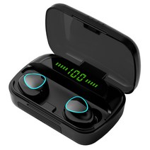 M10 TWS 무선 블루투스 5.1 이어폰 2000mAh 보조베터리 헤드폰 스포츠 블루투스 헤드셋 9D HIFI 이어폰 fone de ouvido|Bluetooth Earpho, 1개, A, 단일