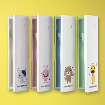 미소덴탈 휴대용 UV 칫솔살균기 건전지타입 (AA 건전지 2개 포함), 분홍색(토끼)
