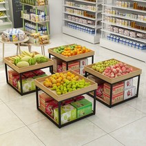 마트 과일 매대 이동식 진열대 야채 정리대 행사매대, N.메인 이미지 4개 80X80X75