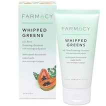 Farmacy Whipped Greens 페이스 워시 - 복합성 및 지성 피부용 오일 프리 포밍 페이셜 클렌저 14.75.0 파머시Farmacy Beauty LLC, 5 Fl Oz (Pack of 1)