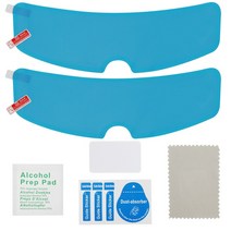 오토바이 헬멧 투명 방수 필름 안티 비 김서림 패치 스크린 UV 액세서리 보호, [04] 2PC AntiRain Patch