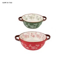 BLOWFISH FUGU 북유럽그릇/샐러드볼/국그릇/웨스트오더볼입니다, 620ML+1100ML, 그린+레드입니다