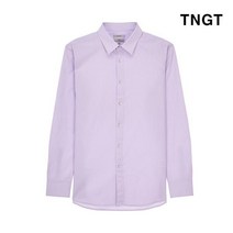TNGT 95 100 사이즈 바이올릿 단색 면혼방 긴팔캐주얼셔츠