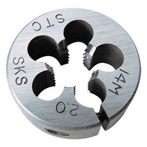 슈퍼툴 SKS-다이스 5.0mm 0.8 25 (1EA) 탭핸들 다이스 절삭공구 핸드탭 절삭 초경 공작 탭 다이스 다이스