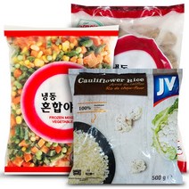 냉동 컬리플라워 라이스 500g X 2팩 + 냉동 군고구마 2.5kg + 혼합야채 1kg