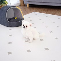 휴팡 양면 6T 사각형 애견매트[미끄럼방지 슬개골보호 강아지매트] 대형 140x200cm 크로스