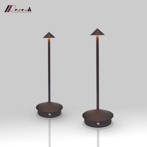 아일랜드식탁의자 충전식 테이블 램프 크리에이티브 다이닝 터치 Led 호텔 바 커피 피나 프로 Lampada Da Tavolo 장식 책상, [04] brown, [01] Tricolor, 04 brown