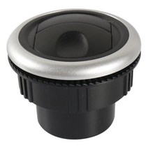 GHSHOP 에어컨 벤트 라운드 6cm/2.36인치 오프닝 크롬 루버 디플렉터 콘센트 포함 RV 버스 보트 액세서리 교체용, 7x7x6cm, 옵션 1, ABS