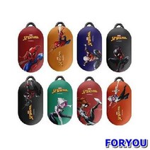 ForU850 마블 스파이더맨 컬러풀 버즈 케이스 갤럭시버즈 갤럭시 버즈케이스 마블, 민트 스파이더걸