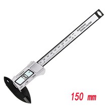 측정기 디지털 캘리퍼스 6 인치 LCD 전자 버니어 0-150mm 게이지 속도계 마이크로 미터 눈금자 측정 도구, [04] 150mm Silver