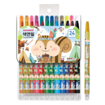 모나미 모니주 샤프식 색연필 남, 24색, 14개