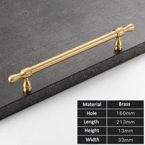 프랑스가구앤티크 서랍 당김용 새틴 황동 캐비닛 문 손잡이 빈티지 주방 찬장 옷장 하드웨어 프렌치 스타, 04 C-4686-160