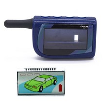 자동차경보기 M4 lcd 디스플레이 Scher-칸 magicar 4 리모컨 양방향 자동차 경보 시스템 및 M 키 체인 바디 케이스