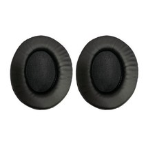헤드폰패드 10cm x 12cm 헤드폰 헤드셋 이어패드 쿠션 커버 솜 스펀지 as 교체 가죽 이어팁, 블랙, 타입37