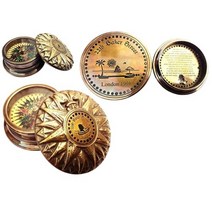 CH 캘빈 베이커 스트리트 황동 골동품 나침반 작은 해상 웨스트 런던 | 선물 캠핑 하이킹에 적합 해시계