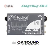 RADIAL StageBug SB-6 레디알 2채널 패시브 아이솔레이터 DIBOX 다이렉트박스