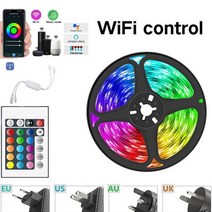 북유럽 거실 조명 이쁜 거실등 5-30m led ir 블루투스 와이파이 제어 조명 룸, 우리 플러그, 25m