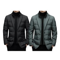 [SHAOMI]남성 겨울 패딩 정장 마이 자켓 덕다운 패딩 자켓 겨울정장