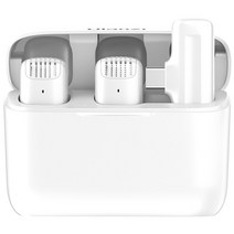 무선 영상 송수신기 hdmi 카메라 유튜버장비 12 마이크 시스템 오디오 비디오 음성, 화이트 타입-C