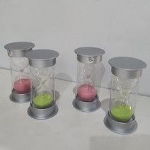 띵덕 은색 이중프레임 모래시계 5분 10분 15분 20분 30분 45분 60분, 은색뚜껑 5분, 그린