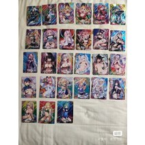 애니메이션 여신 이야기 girl party full set cp card rem keqing sugar rain black magician girl anime figure, cp-27pcs