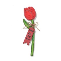 우드 꽃송이 튤립 한송이 클레이포함 민화샵 클레이아트