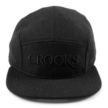 [가방팝] 크룩스앤캐슬 5-Panel Cap Serif Crooks Tweed Black