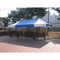 [카라반캐노피]3mx4.5m 접이식 이동식 자바라천막 골조지붕 기본형, 알미늄, 흰색