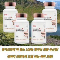 한국인 맞춤 프로 프리 포스트 신 바이오틱스 김치 한국인 장 유래 유산균 60정 4개