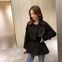 Modern Fashion 여성 숏코트 반코트 짧은 아우터 아웃포켓 자켓 미니 코트