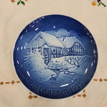 (엔틱빈티지) 로얄코펜하겐 1975년 빙앤그뢴달 B&G 크리스마스 기념접시