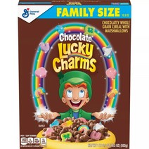 General Mills Chocolate Lucky Charms Marshmallow Cereal 제너럴밀스 초콜릿 럭키 참스 마시멜로우 시리얼, 1개, 552g