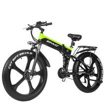 ZPAO-팻 바이크 1000W 접이식 전기 자전거 전자 자전거 Bicicleta Electrica 성인용 산악 전기 자전거, 48v 10.4Ah Battery_1