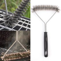 캠핑 바베큐그릴 기름때 청소 철망 브러시 솔 그을음제거 가정 팬션 설거지 구이전문점 철솔, 1개